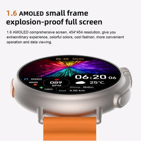 MT30 Smart Watch Ultra Long Range Waterproof - Orange
